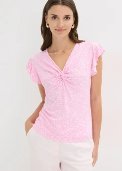 bonprix Blouse en jersey viscose extensible|Femme T-Shirts & Tops