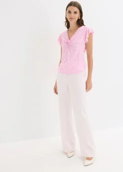 bonprix Blouse en jersey viscose extensible|Femme T-Shirts & Tops