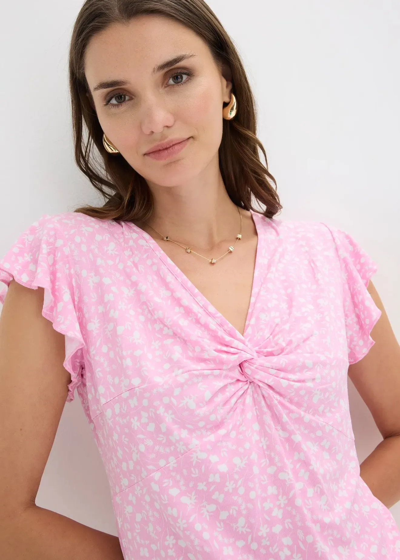 bonprix Blouse en jersey viscose extensible|Femme T-Shirts & Tops