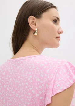 bonprix Blouse en jersey viscose extensible|Femme T-Shirts & Tops