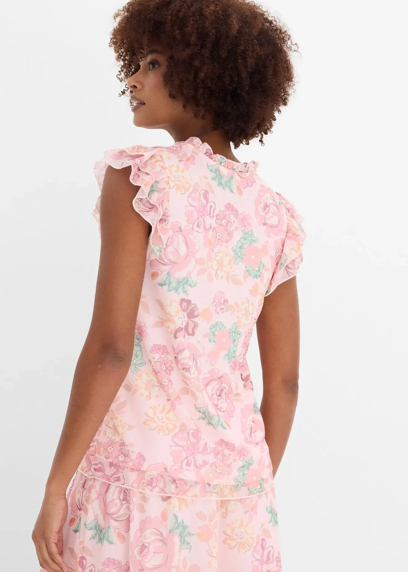 bonprix Blouse en mesh doux|Femme T-Shirts & Tops