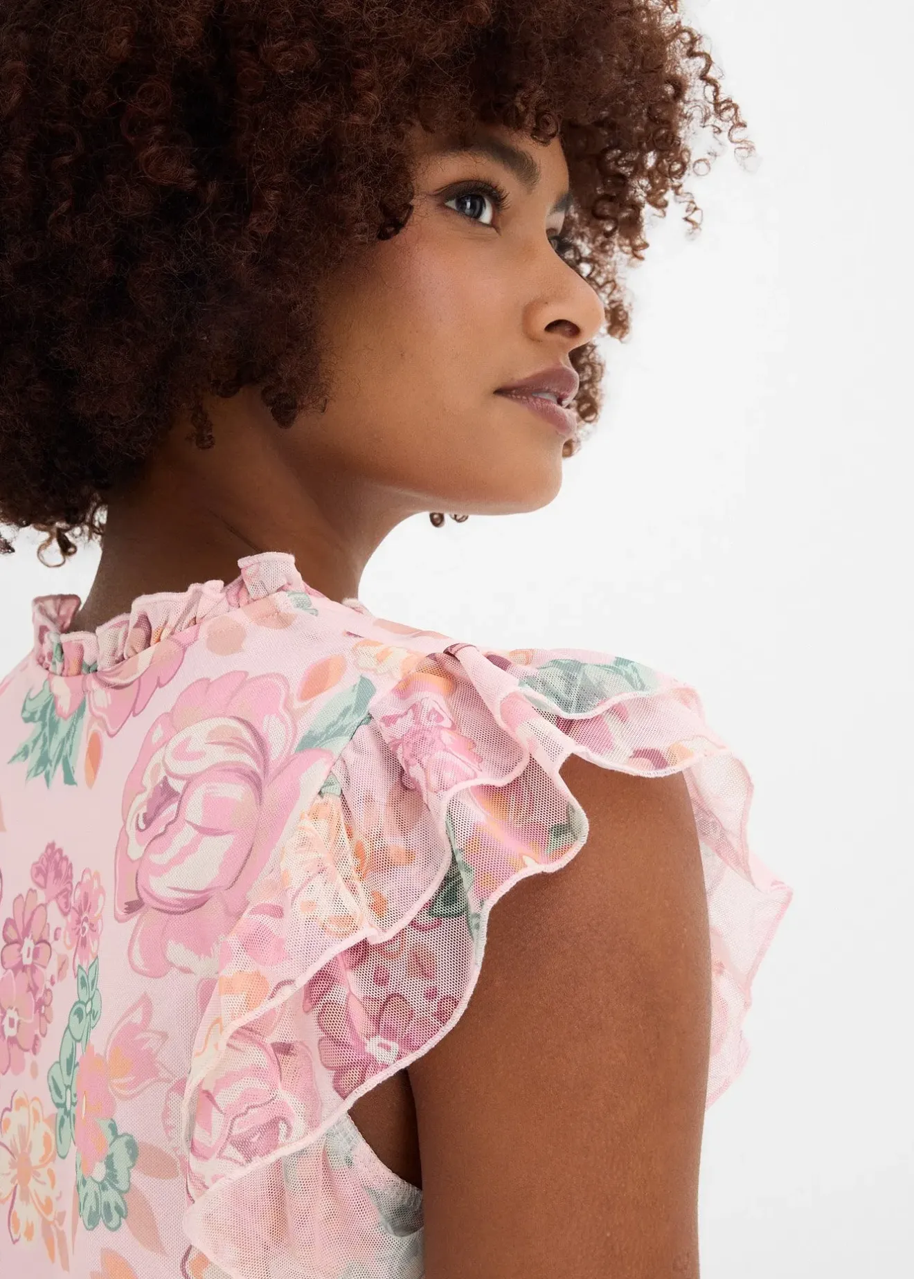 bonprix Blouse en mesh doux|Femme T-Shirts & Tops