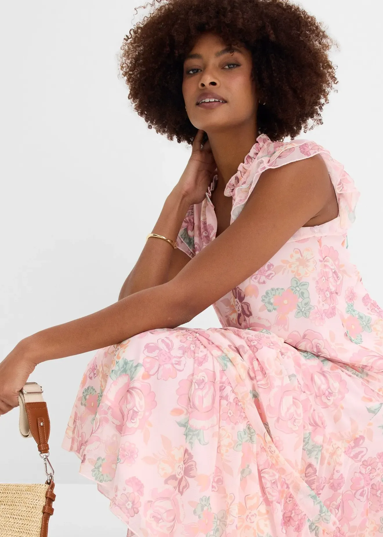 bonprix Blouse en mesh doux|Femme T-Shirts & Tops