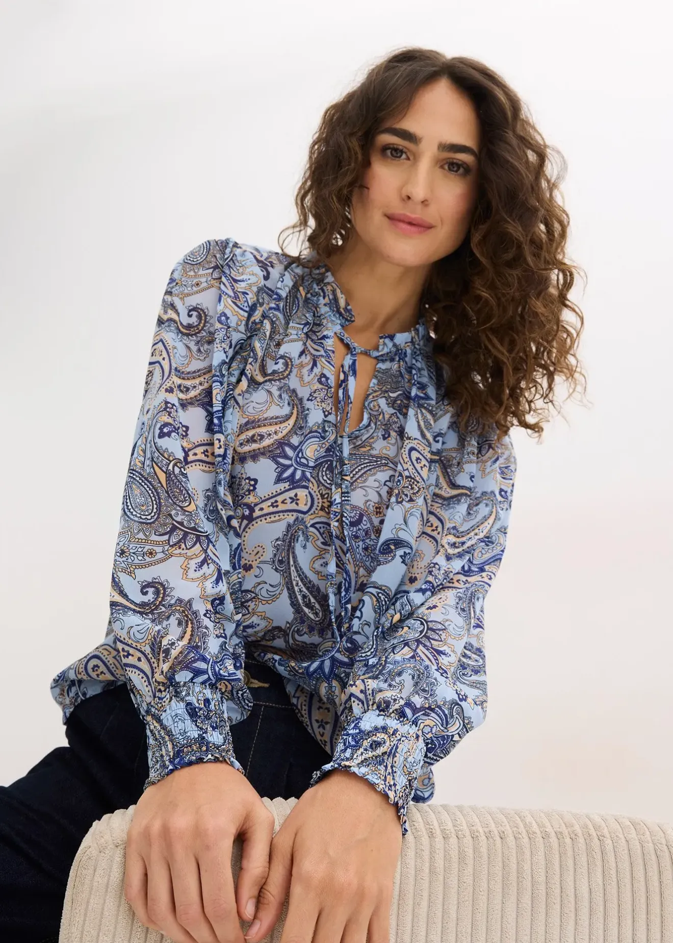 bonprix Blouse en mousseline|Femme Chemisiers