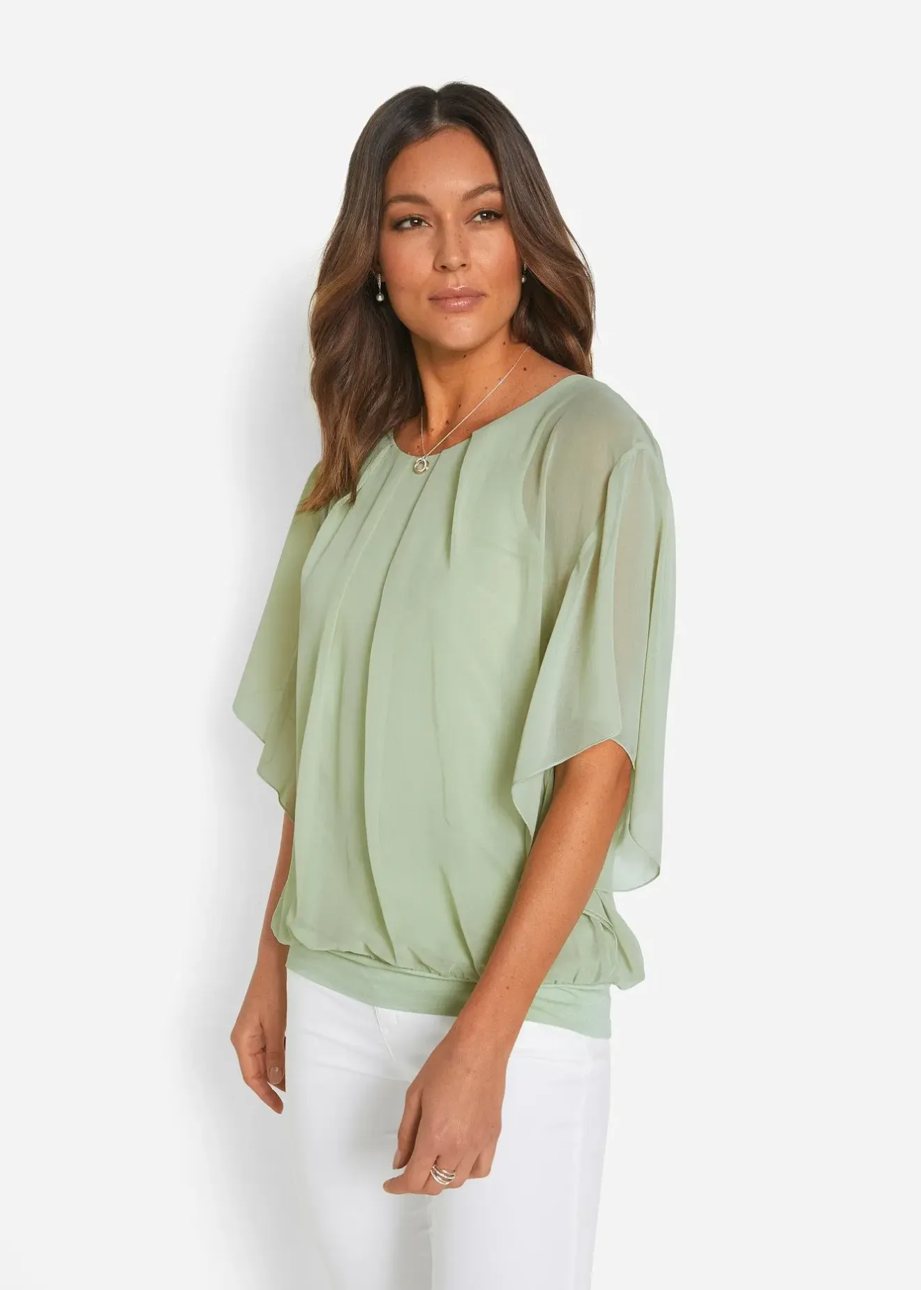Femme bonprix Chemisiers|Blouse en mousseline