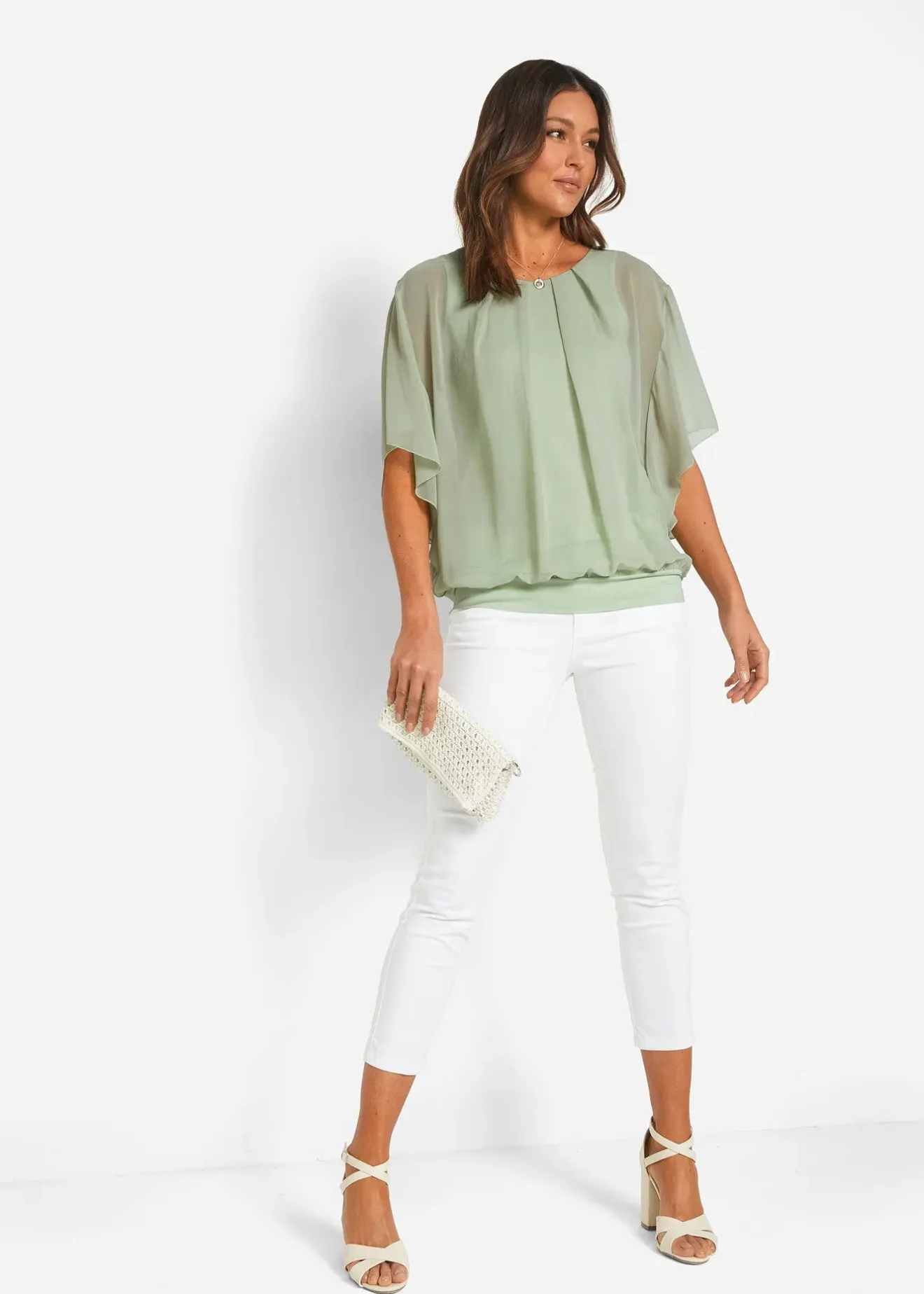 Femme bonprix Chemisiers|Blouse en mousseline
