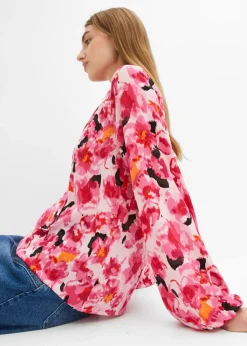 Femme bonprix Chemisiers|Blouse en mousseline avec lavallière