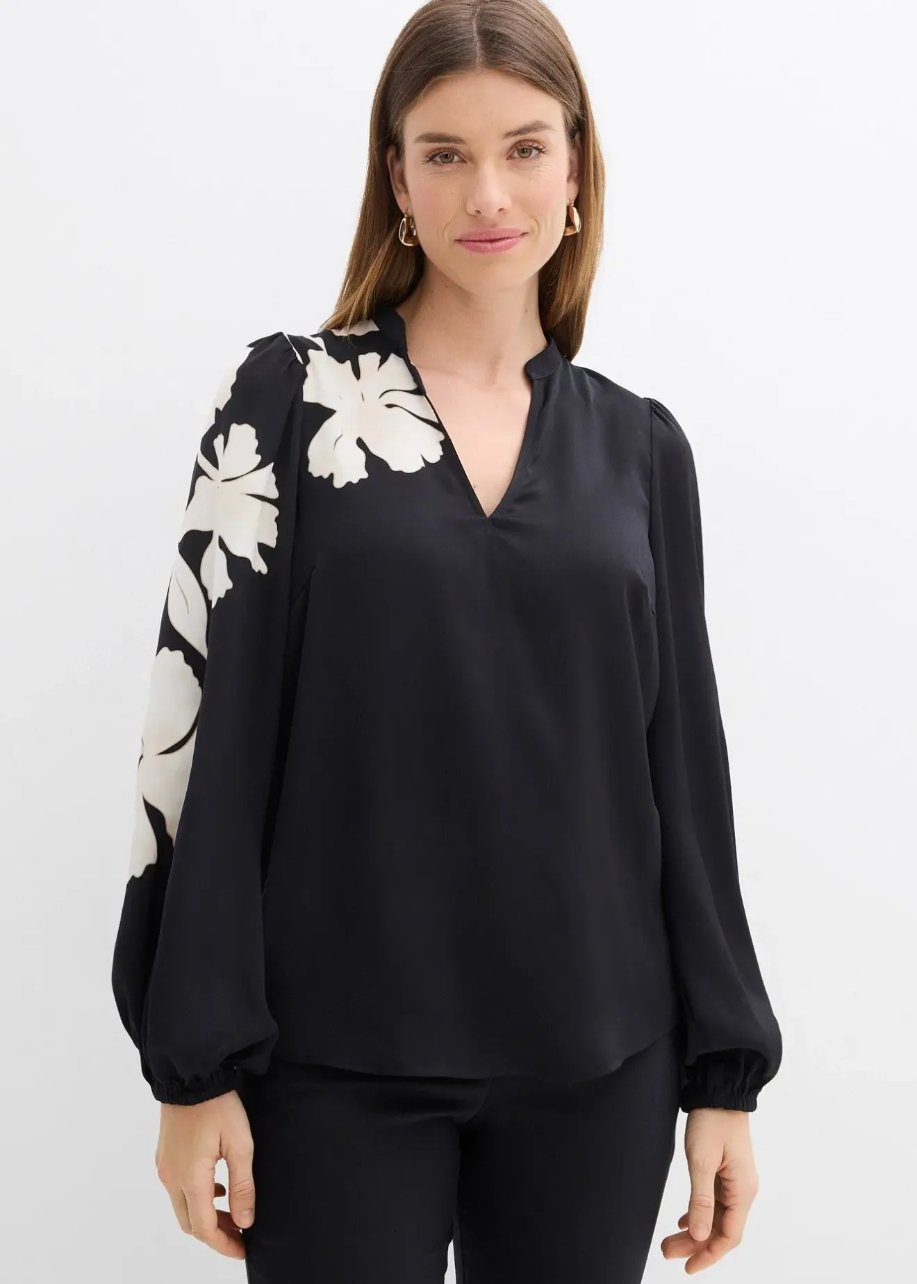 bonprix Blouse en mousseline imprimée|Femme Chemisiers