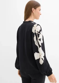 bonprix Blouse en mousseline imprimée|Femme Chemisiers