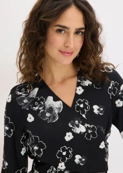 bonprix Blouse en satin fluide|Femme Chemisiers