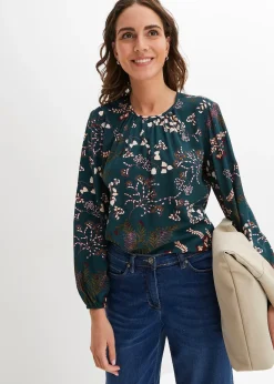 bonprix Blouse en viscose|Femme Chemisiers