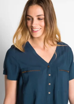 bonprix Blouse en viscose|Femme Chemisiers