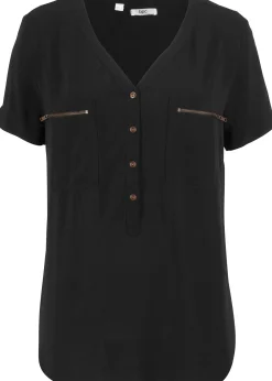 bonprix Blouse en viscose|Femme Chemisiers