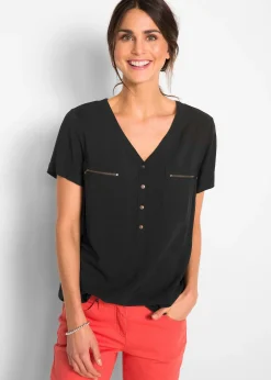 bonprix Blouse en viscose|Femme Chemisiers