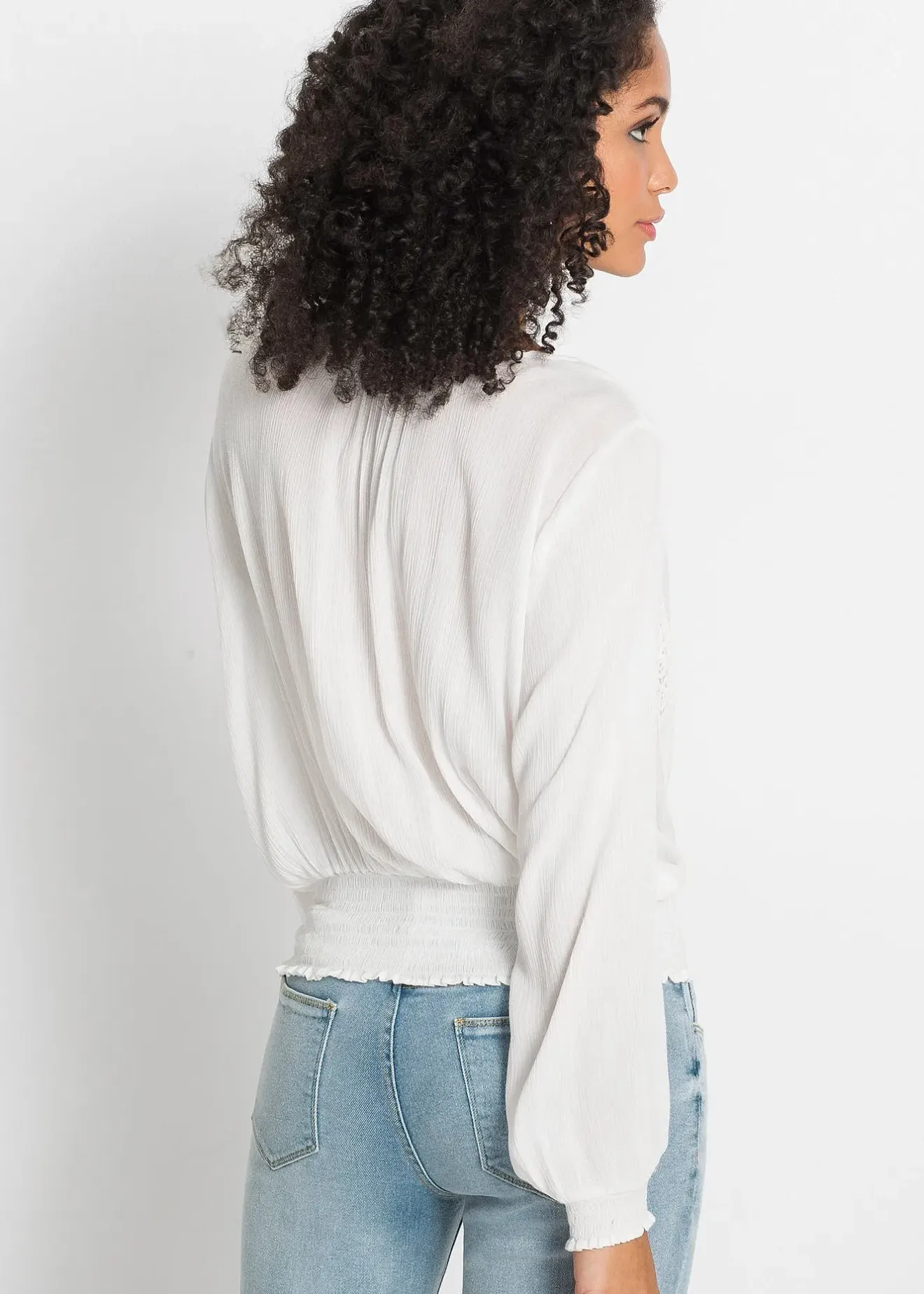 bonprix Blouse en viscose douce|Femme Chemisiers