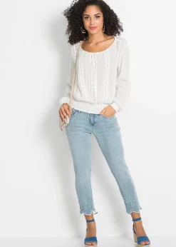 bonprix Blouse en viscose douce|Femme Chemisiers