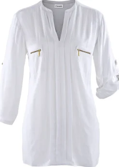 bonprix Blouse en viscose fluide|Femme Chemisiers