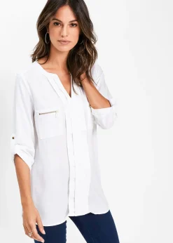 bonprix Blouse en viscose fluide|Femme Chemisiers