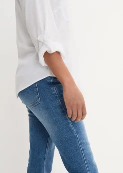 bonprix Blouse fluide à col en V et manches longues|Femme Chemisiers