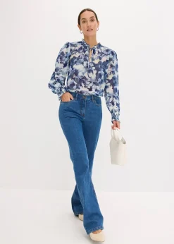 bonprix Blouse imprimée en mousseline|Femme Chemisiers