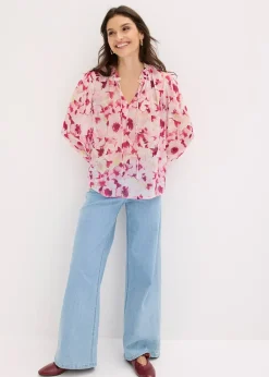 Femme bonprix Chemisiers|Blouse imprimée en mousseline