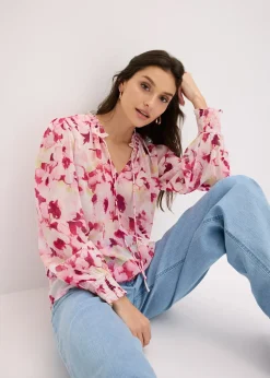 Femme bonprix Chemisiers|Blouse imprimée en mousseline