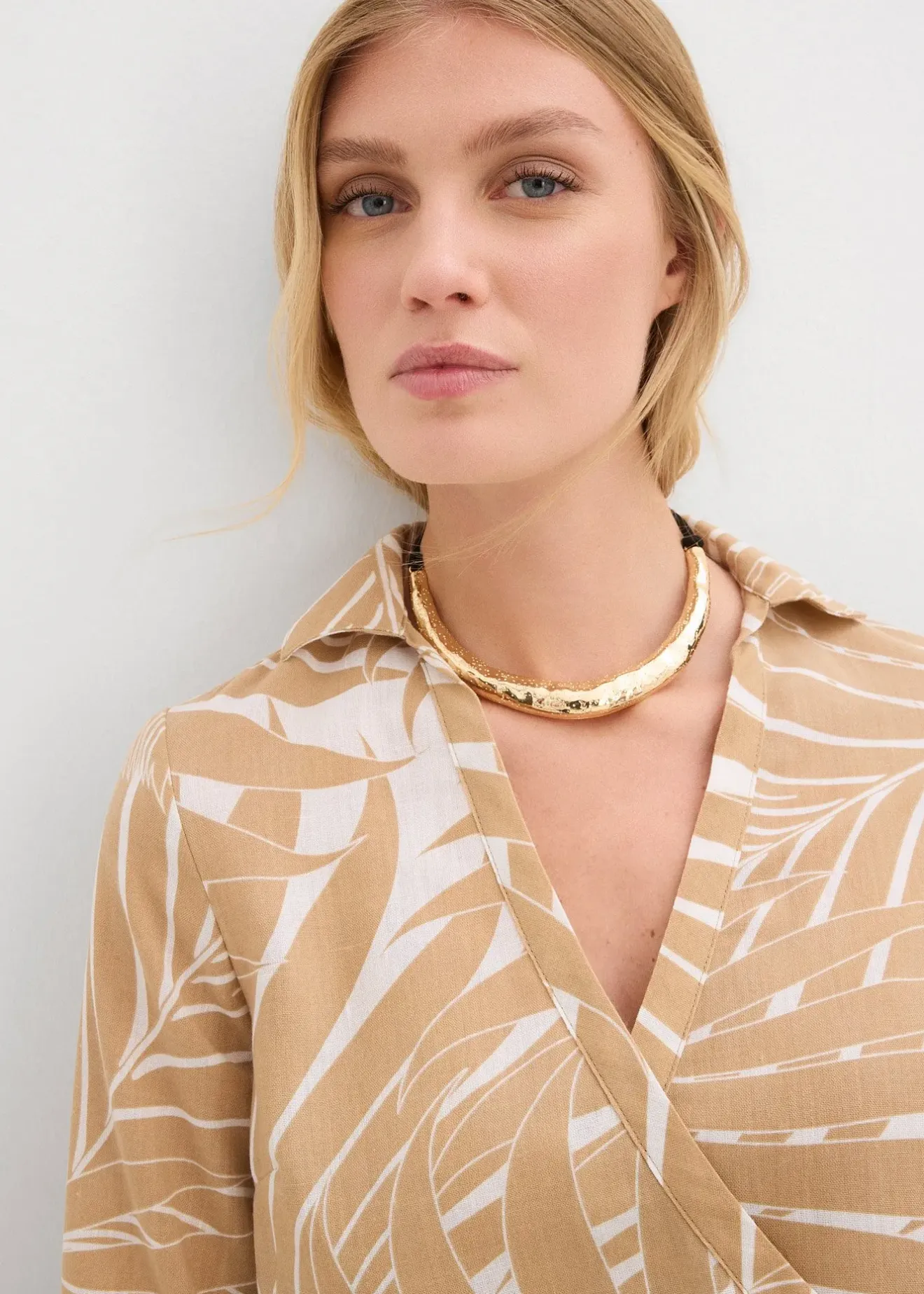 Femme bonprix Chemisiers|Blouse kimono aspect lin