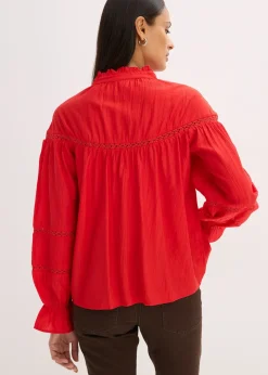 bonprix Blouse légère en viscose mélangée|Femme Chemisiers