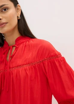 bonprix Blouse légère en viscose mélangée|Femme Chemisiers