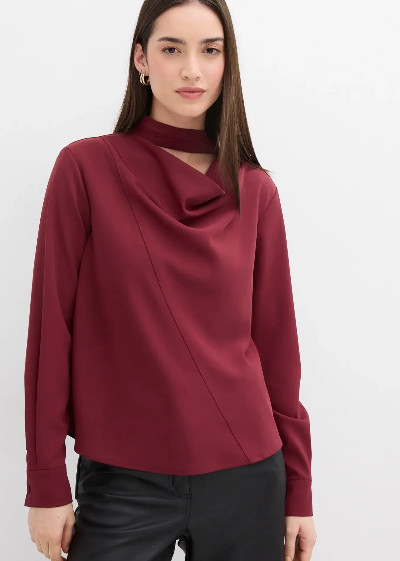 bonprix Blouse légèrement brillante|Femme Chemisiers