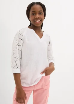 Enfant bonprix Vêtements Enfant|Filles 9-16 Ans·T-Shirts & Chemisiers|Blouse longue en gaze de coton légère