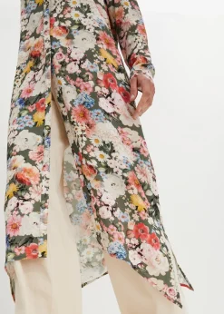 bonprix Blouse longue en viscose fluide|Femme Chemisiers