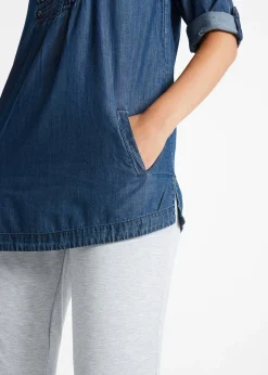 bonprix Blouse manches coudes|Femme Chemisiers