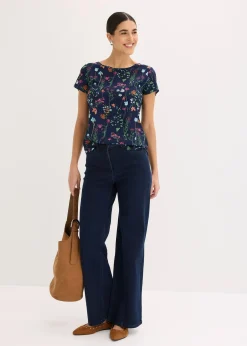 bonprix Blouse manches courtes|Femme Chemisiers