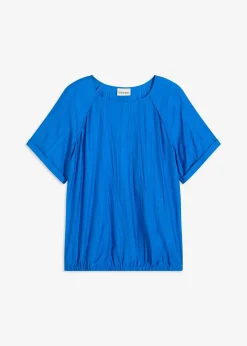 Femme bonprix Chemisiers|Blouse manches courtes en viscose mélangée