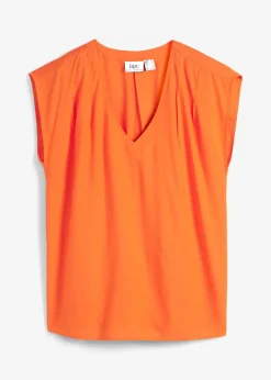 bonprix Blouse manches courtes en viscose fluide|Femme Chemisiers