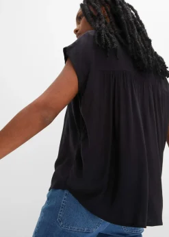 bonprix Blouse manches courtes oversized|Femme Chemisiers
