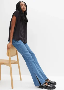 bonprix Blouse manches courtes oversized|Femme Chemisiers