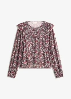 bonprix Blouse manches longues|Femme T-Shirts & Tops