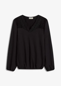 bonprix Blouse manches longues|Femme T-Shirts & Tops