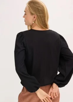 bonprix Blouse manches longues|Femme T-Shirts & Tops