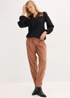 bonprix Blouse manches longues|Femme T-Shirts & Tops