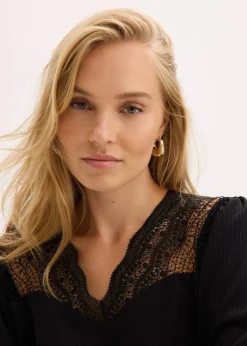 bonprix Blouse manches longues|Femme T-Shirts & Tops