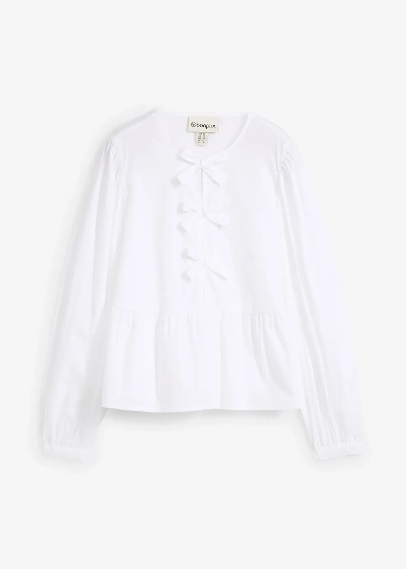 bonprix Blouse ornée de nœuds|Femme Chemisiers