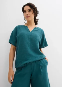 Femme bonprix Chemisiers|Blouse oversize à base élastiquée