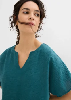 Femme bonprix Chemisiers|Blouse oversize à base élastiquée