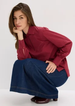 Femme bonprix Chemisiers|Blouse oversize à manches volumineuses