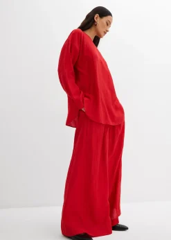 bonprix Blouse oversize en crépon de viscose mélangée|Femme Deux Pièces & Ensembles|Chemisiers