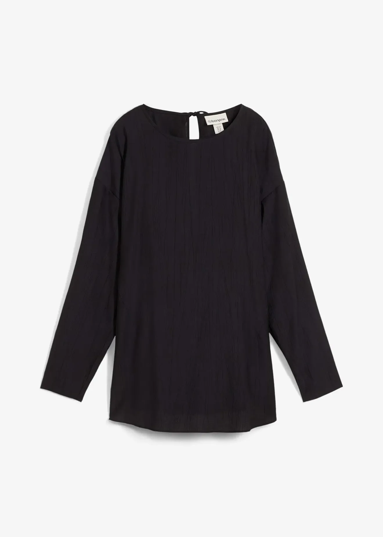 Femme bonprix Deux Pièces & Ensembles|Chemisiers|Blouse oversize en crépon de viscose mélangée