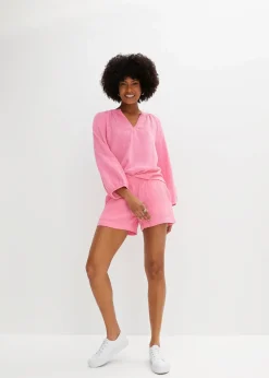 Femme bonprix Chemisiers|Blouse oversize en gaze de coton